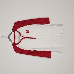 Nebraska Baseball Style Tee